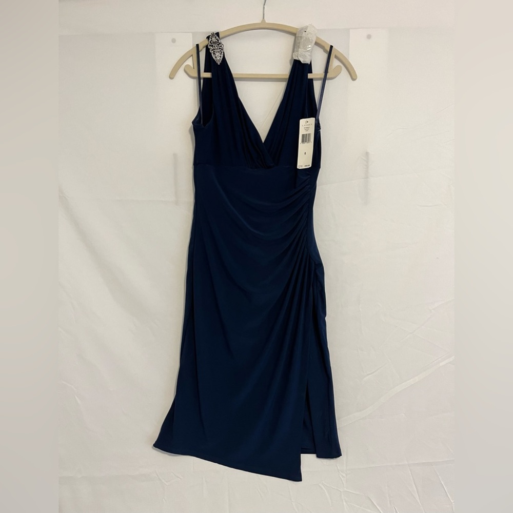 NWT Lauren Ralph Lauren.  Faux wrap around.  Ruching on left side.